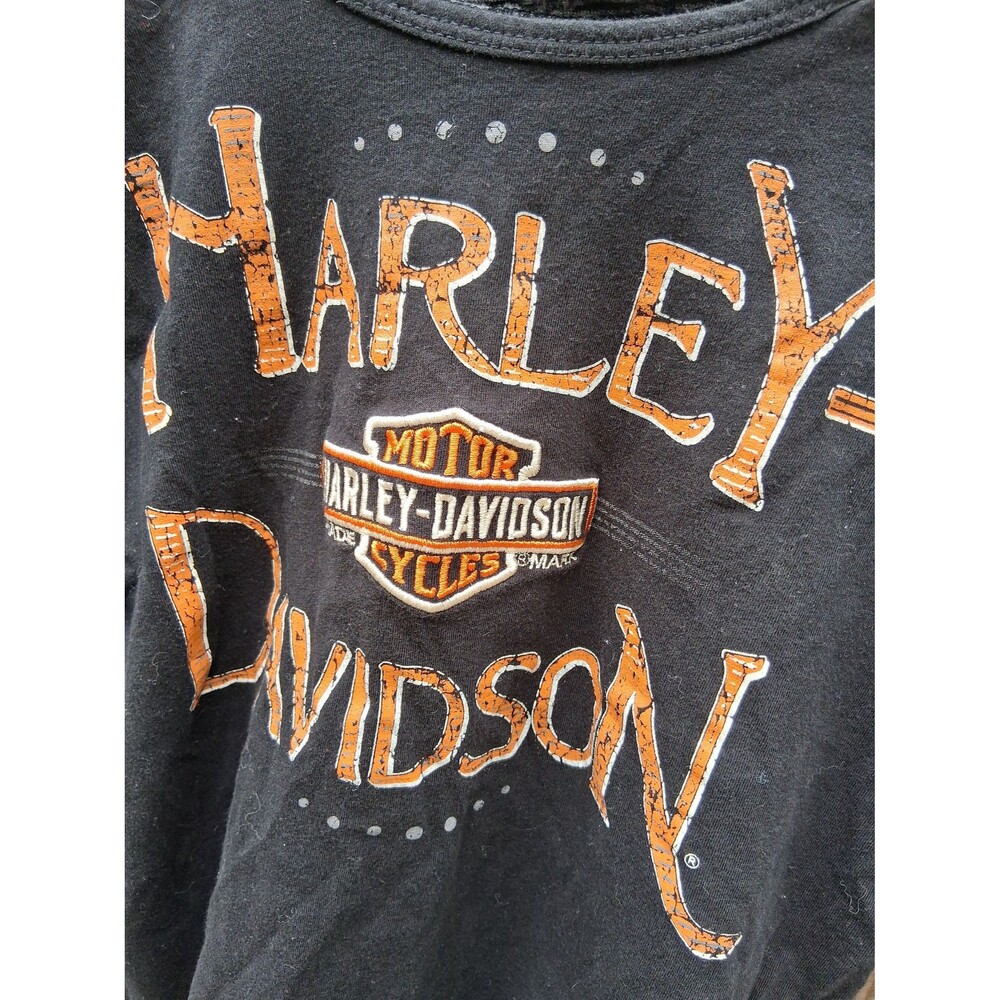105 Harley Davidson Long Sleeve Tank Top Medium Women's Algona IA - Picture 3 of 9